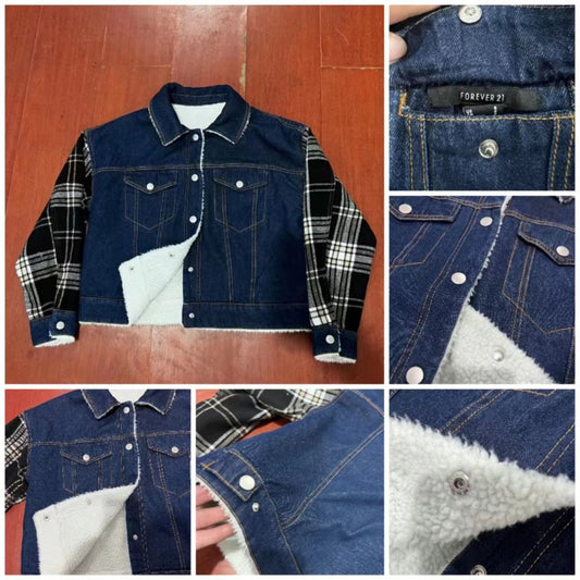 Women's Winter Denim Jacket with Sharper Lining